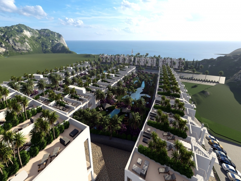 1+1 Seafront Luxury Garden Apartments Remax Golden Cyprus